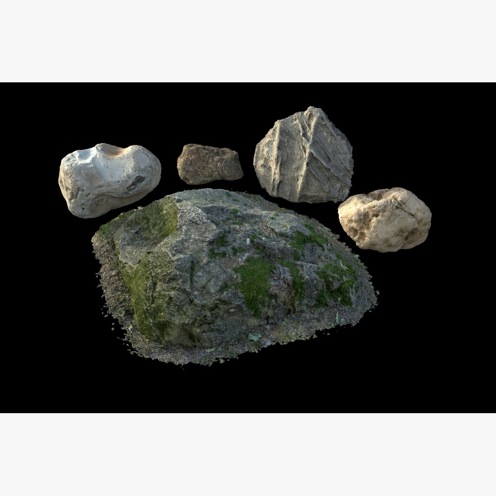 Assorted Stones 08 3Dモデル