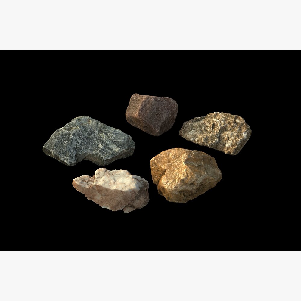Assorted Stones 09 3D модель