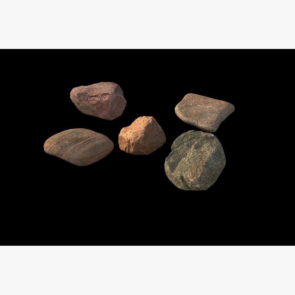 Assorted Stones 10 3D model