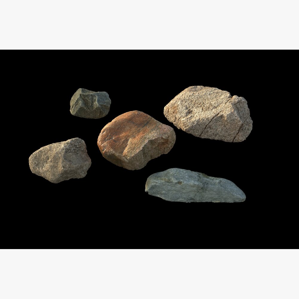 Assorted Stones 12 3Dモデル