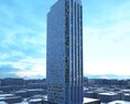 Modern High-rise Tower 3d model