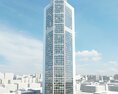 Modern Skyscraper Above Cityscape 3D模型