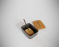 Compact Toaster on Kitchen Counter 3d model