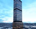 Modern Skyscraper Rising Above the Cityscape 3D-Modell