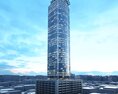 Skyscraper Rising Above the Cityscape 3Dモデル
