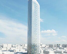 Twisting Skyscraper 3D-Modell