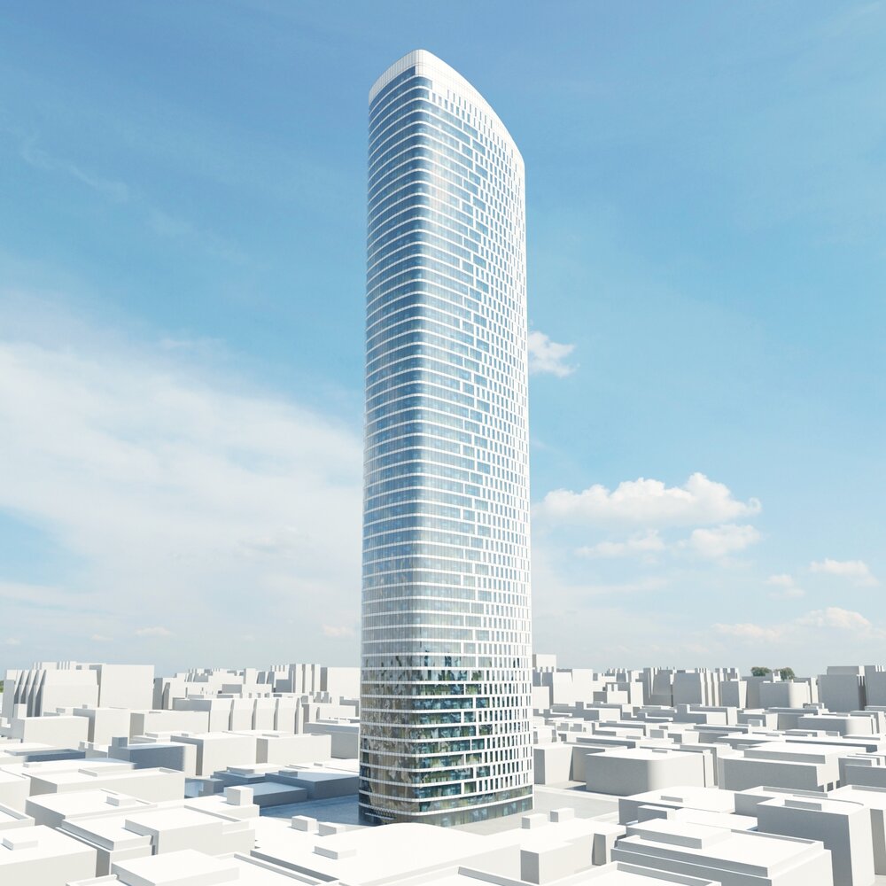 Twisting Skyscraper 3D модель