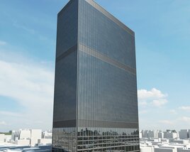 Modern Urban Skyscraper 03 3D-Modell