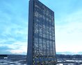 Modern Skyscraper Against Blue Sky 03 3Dモデル