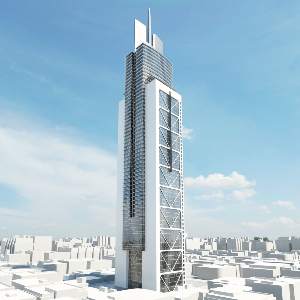 Modern Skyscraper Design 10 Modelo 3d