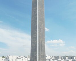 Urban Monolith Skyscraper 3D 모델 