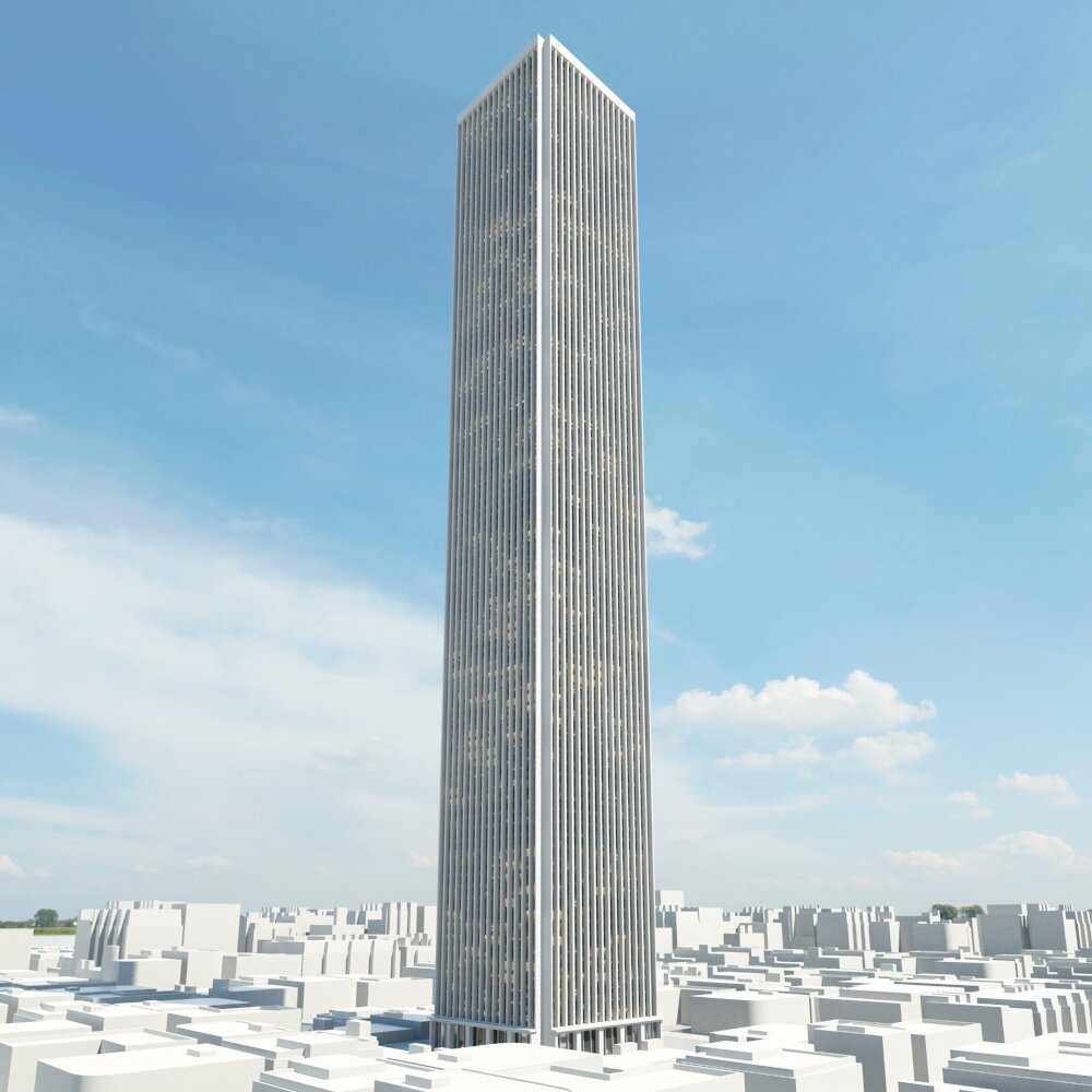 Urban Monolith Skyscraper 3Dモデル