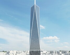 Sleek Modern Skyscraper 3D 모델 