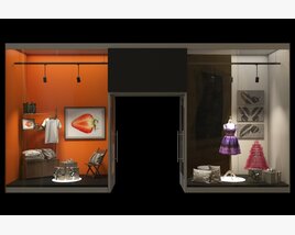 Boutique Fashion Display 3D-Modell