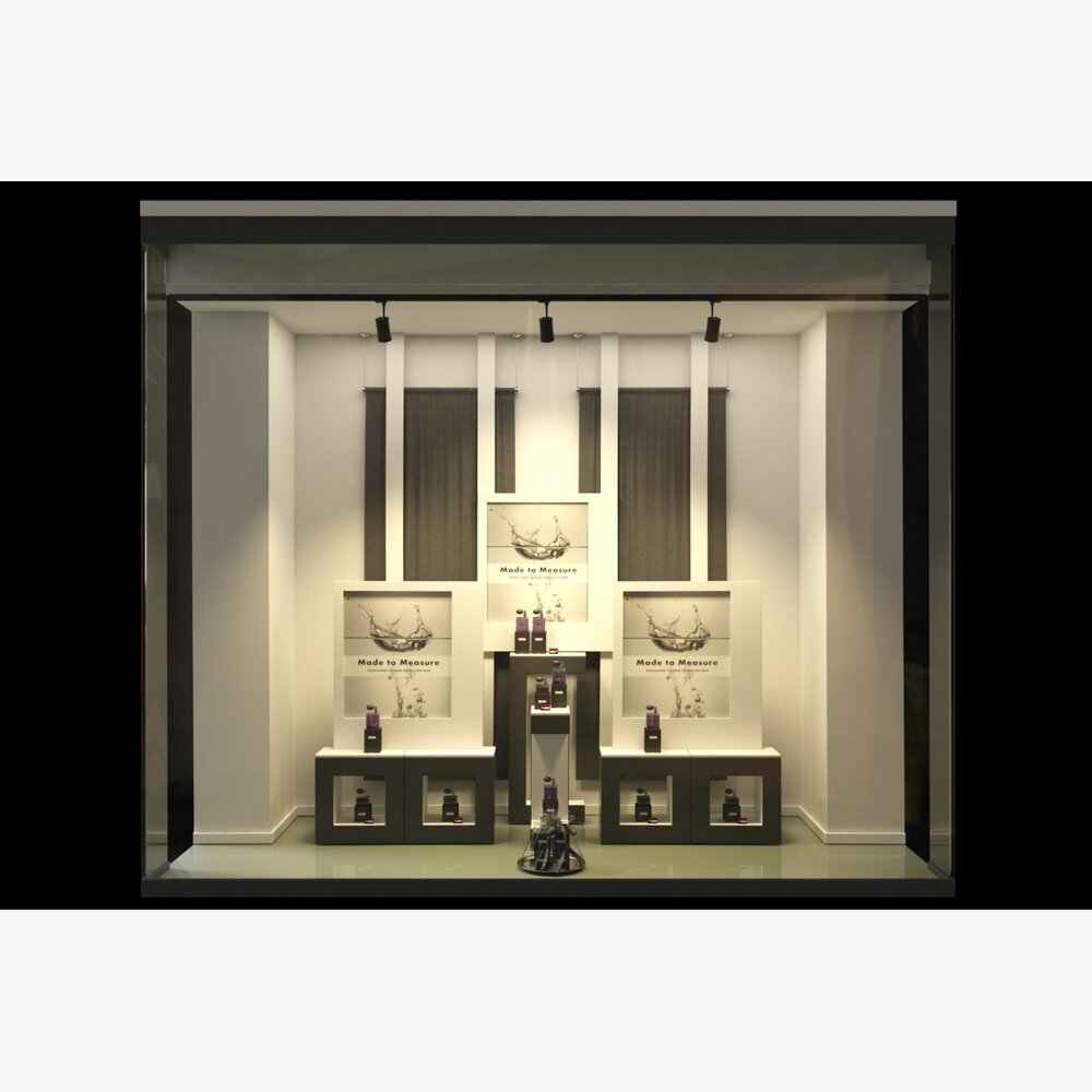 Elegant Perfumery Store Display 3D-Modell
