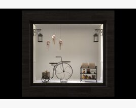 Vintage Bicycle Theme Storefront 3D 모델 
