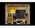 Classic Clothing Store Showcase Modelo 3d