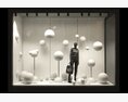 Clothing Store with Big White Balloons Modello 3D