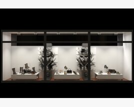 Shoe Shop Window Modèle 3D