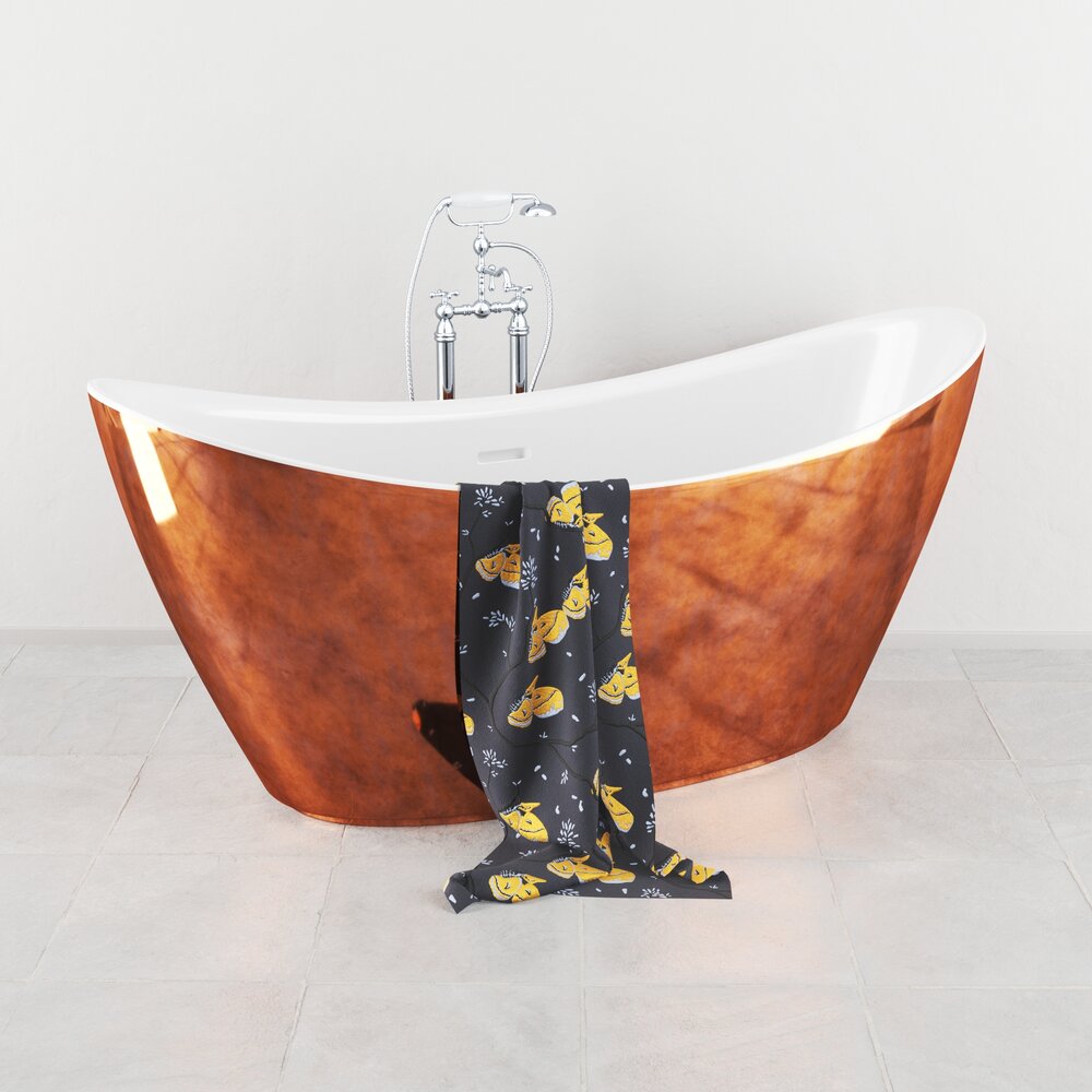 Contemporary Bathtub 3D 모델 