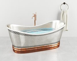 Freestanding Elegant Bathtub 3D-Modell