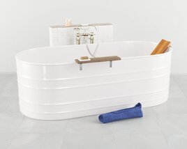 Modern Freestanding Bathtub 3D-Modell