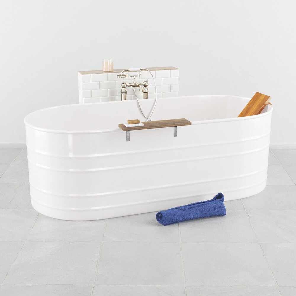 Modern Freestanding Bathtub Modello 3D