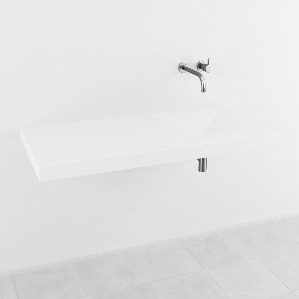 Modern Wall-Mounted Sink 3D-Modell