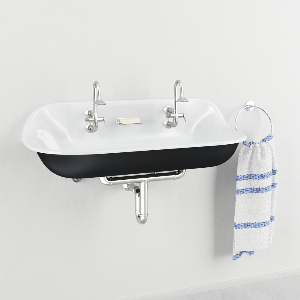 Wall-Mounted Bathroom Sink Modelo 3d