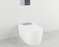 Modern Wall-Hung Toilet Modèle 3d