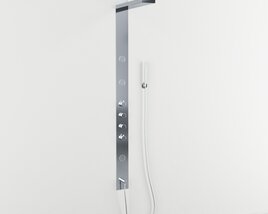 Modern Shower Panel System 3D-Modell