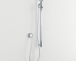 Wall-Mounted Shower System Modello 3D