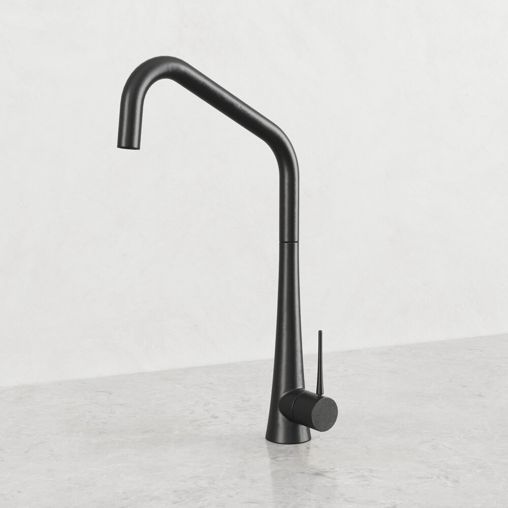 Modern Black Kitchen Faucet Modello 3D
