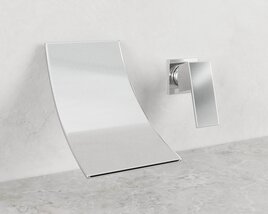 Modern Wall-Mounted Faucet 3Dモデル