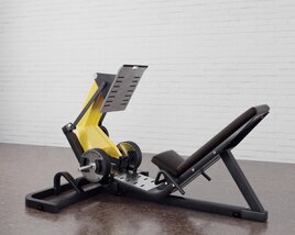 Adjustable Rowing Machine 3D-Modell