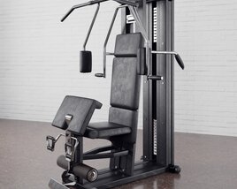 Compact Home Gym Station 3D 모델 