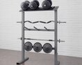 Weightlifting Rack Display 3D модель