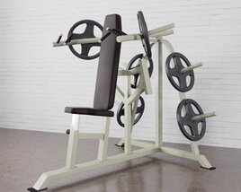 Gym Weight Bench 3D model