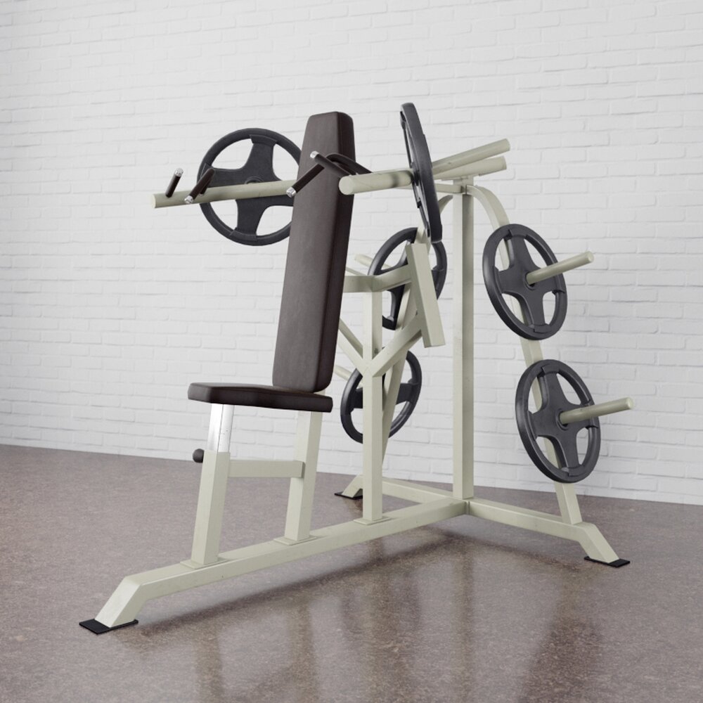 Gym Weight Bench 3D 모델 