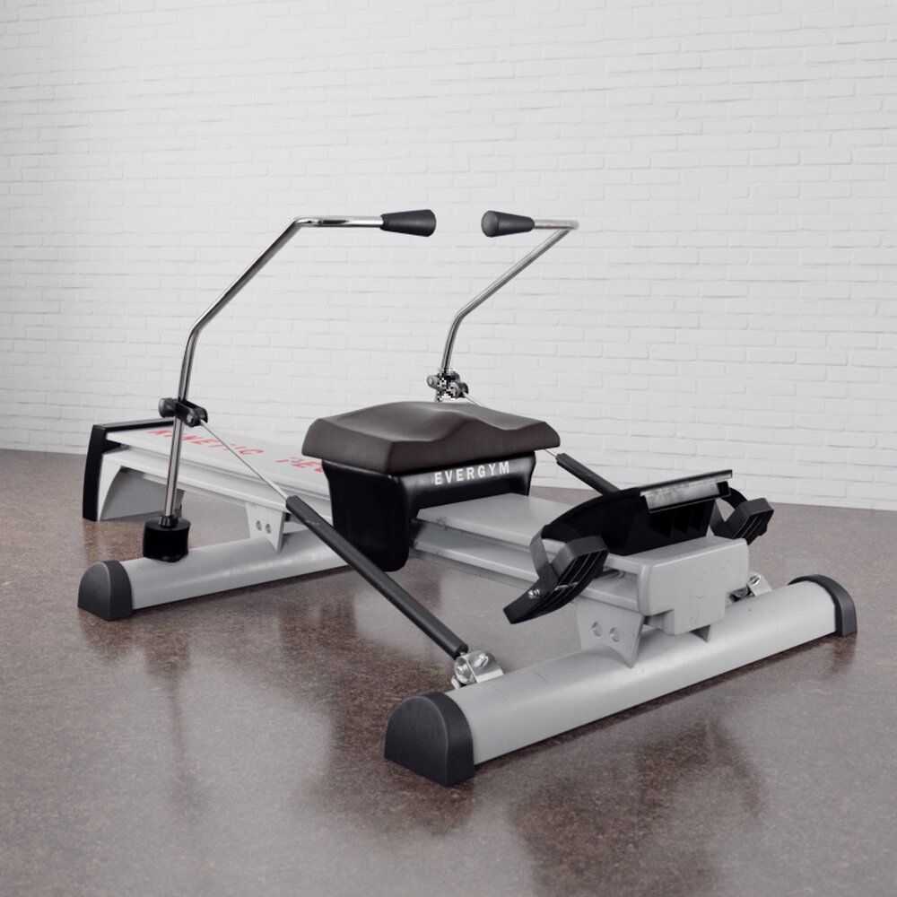 Compact Gym Rowing Machine Modello 3D