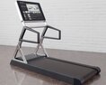 Modern Workout Treadmill with Tablet Holder 3d model