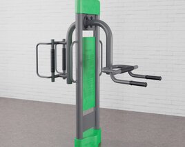 Outdoor Fitness Station Modello 3D