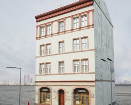Narrow Urban Residence 3D model