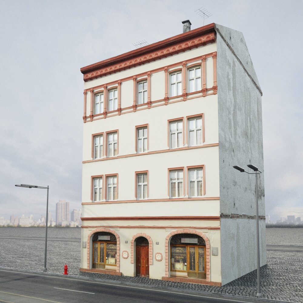 Narrow Urban Residence Modello 3D