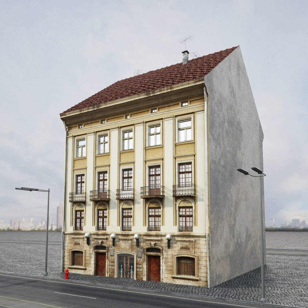 Classic Town Building 03 3d model