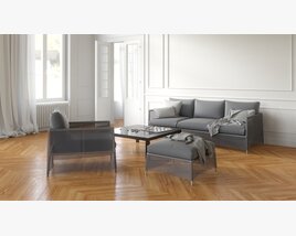 Modern Living Room Furniture Set Modèle 3D
