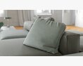 Modular Low-Profile Sofa 3D 모델 