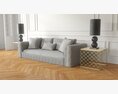 Elegant Living Room Sofa 3d model
