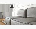Modern Gray Sofa 3d model