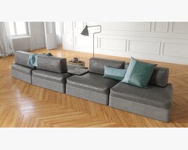 Modern Modular Sofa 3D-Modell